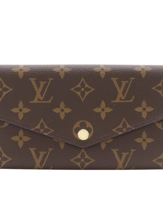 Amazon.com: Louis Vuitton Sarah Wallet Monogram Canvas  LOUIS VUITTON Portefeiulle Sarah Purse M60531 Brown Monogram canvas unisex